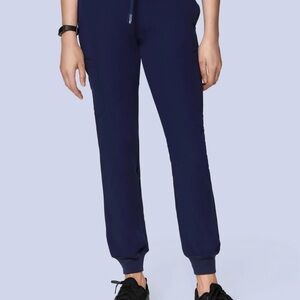 Mandala Scrubs Navy XS Petite Jogger Pants Women's